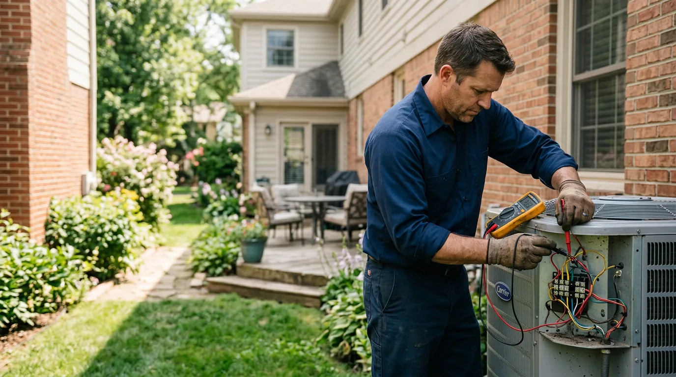 HVAC technician working near Lansdale, PA